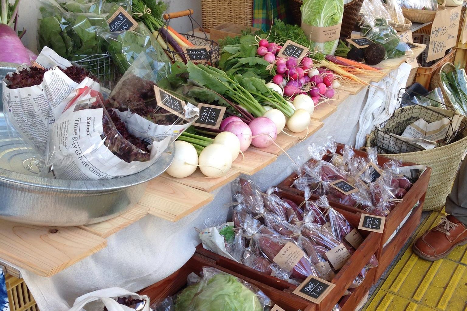 静岡産の有機野菜